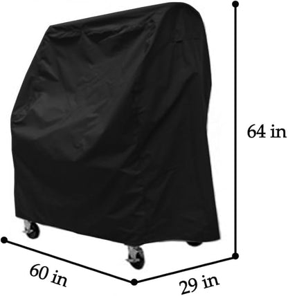 Santa Maria Grill Cover for Argentine Santa Maria Wood Fire Charcoal Steel BBQ Grill Waterproof Heavy Duty Cover 29" D x 59" W x 64" H