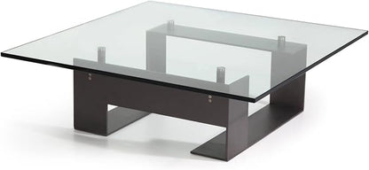 Tempered Glass Table Top 32 Inch Square Flat Polished Edge Clear Surface 1/4 Inch Thick for Home Office or Outdoor Furniture by Fab Glass and Mirror
