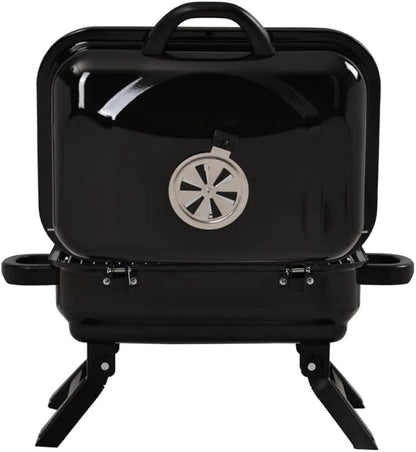 Camping Barbecue Grill Portable BBQ Grill with Folding Legs and BBQ Tabletop Stainless Steel Charcoal BBQ Grill for Outdoor Cooking Barbecue Charcoal Grill