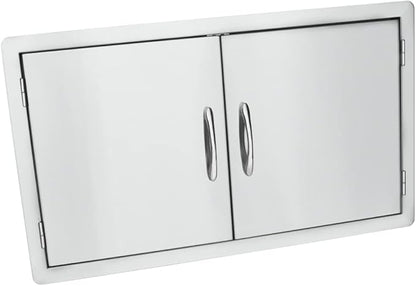 Stanbroil Outdoor Kitchen Stainless Steel Double Access Door, 36 Inches