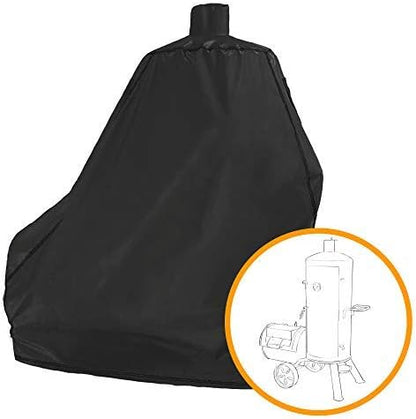 iCOVER Grill Cover, Fits for Dyna-Glo DGSS1382VCS-D and DGSS1382VCS, Heavy Duty Vertical Offset Charcoal Smoker Grill Cover, Waterproof Smoker Cover, BBQ Grill Cover for Outdoor Grill, Black