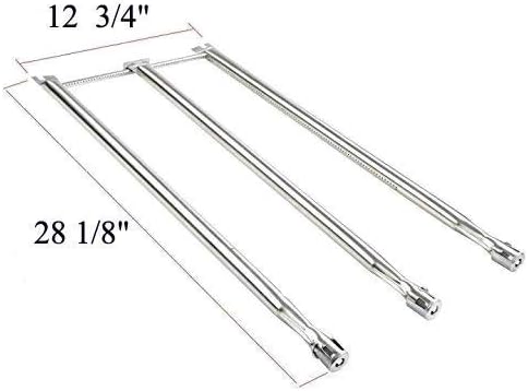 GasSaf Burner Tube Replacement for Weber 7508 Genesis Silver B & C, Genesis Gold B & C, Spirit 700 E-310 E-320, Weber 900 and Other Models, Stainless Steel Gas Grill Burner Tube Kit