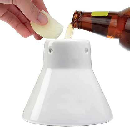 Plutreas Ceramic Chicken Roaster Rack Beer Can Chicken Stand Vertical Poultry Chicken Cooking BBQ Accessories (1 Pcs)