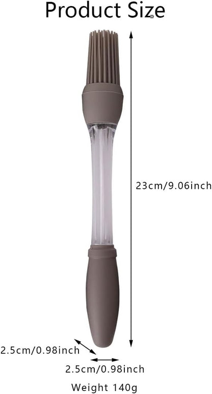 4 PCS Basting Brush For Outdoor Barbecue, Silicone Brushes Cooking with 1 PCS Straw Brush, Basting Brushes for Cooking Perfect for Grilling Baking Salad Making or Grilling Steaks.