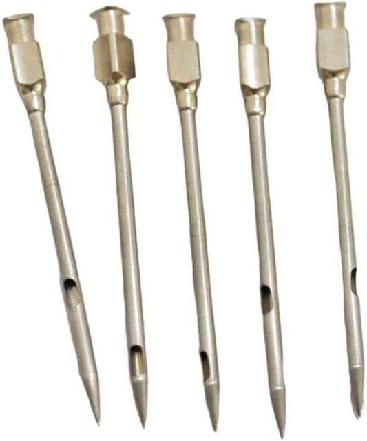 5pcs Meat Injector Needle for Barbecue Stainless Steel Marinade Turkey Injector Needle for Kitchen
