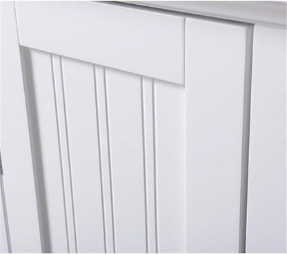 OS Home and Office Furniture 15" 1-Door Wood Kitchen Storage Pantry in White