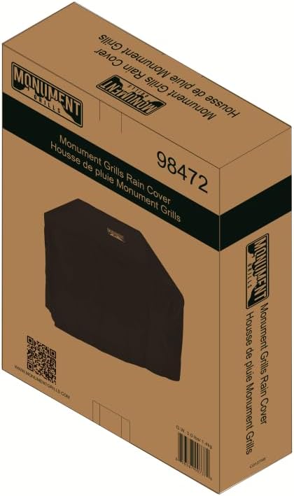 Monument Grills 98472 2-Burner Patio Grill Cover for Grill Model 14633, 14633B, Mesa200S, Mesa220, Mesa200B, Mesa200R, Mesa200G (Shelves Folded)