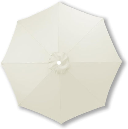 10ft/9ft/7.5ft Patio Umbrella Replacement Canopy for 6/8 Ribs, Outdoor Market Patio Table Umbrella Top Canopy Cover for Backyard Garden Courtyard Swimming Pool