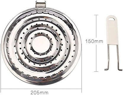 2 Pack Double Thickening Heat Diffuser Reducer Flame Guard Simmer Plate, Stainless Steel for Electric and Gas Stovetops