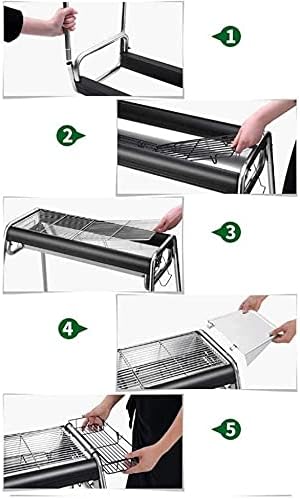 Portable Charcoal Grill for Camping BBQ Grills, Outdoor Barbecue Grill with Large Thick Rack, Backpack Picnic Party Activities, Heavy Duty Charcoal Grills BBQ,A-1