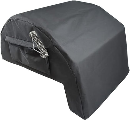 Mini Lustrous Built-in Grill Cover Compatible with 4-Burner Gas Grill, Water-Resistant Island BBQ Grill Top Cover, 34'' (L) x 26'' (W) x 13'' (H) Black