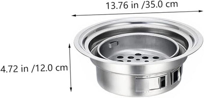 BESPORTBLE Portable Korean Charcoal Grill for Outdoor BBQ Stainless Steel Mini Grilling Stove Easy Setup for Camping and Picnics
