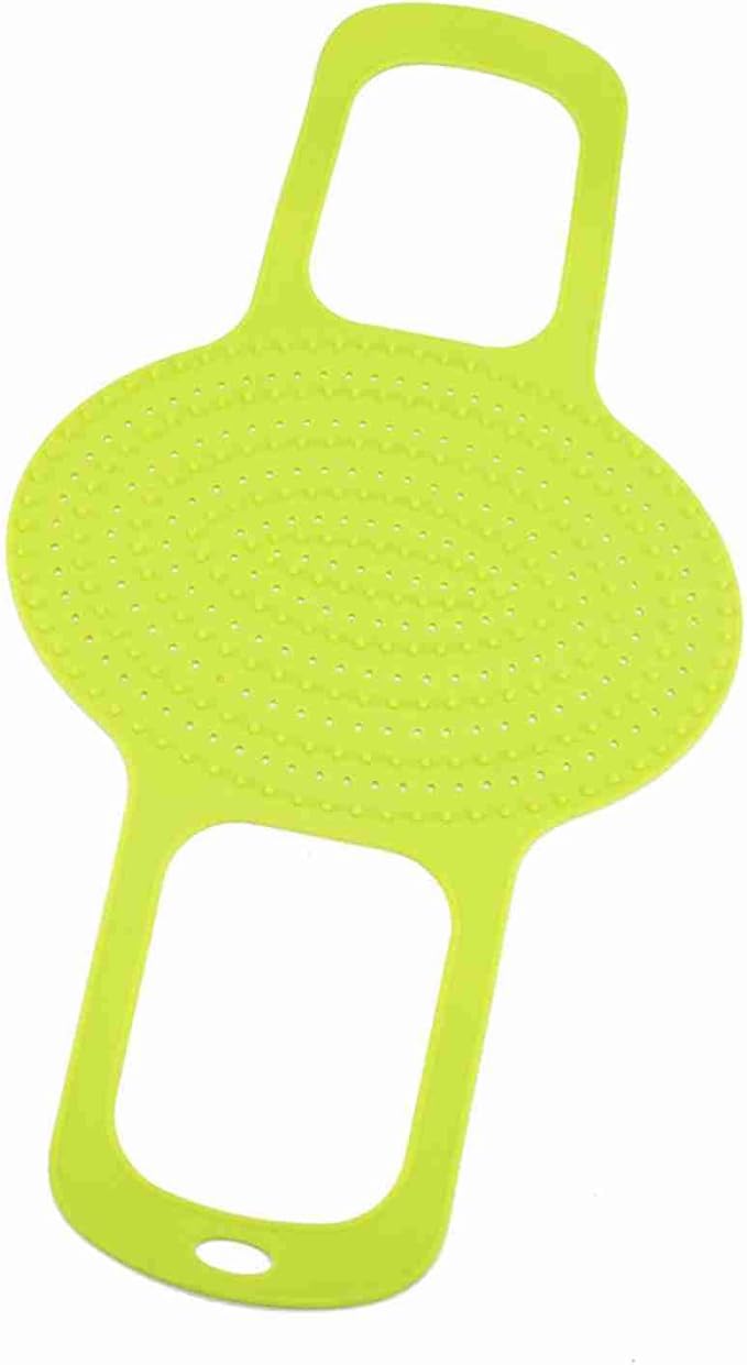 Heat Resistant Turkey Lifter, Silicone Roasting Rack Non Stick, Food Grade Silicone Non Stick Turkey Lifter with Anti Scald Feature Turkey Lifter for Roasts (Green)