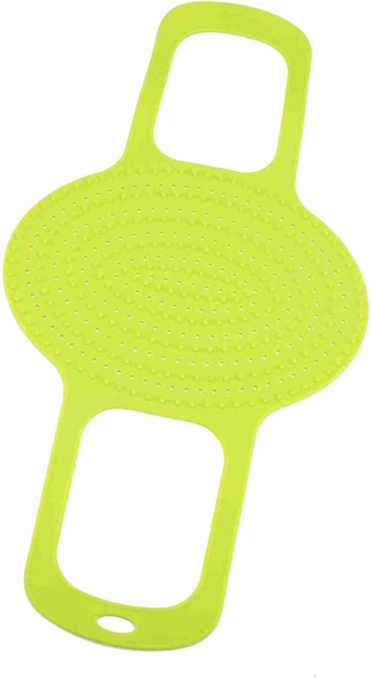 Heat Resistant Turkey Lifter, Silicone Roasting Rack Non Stick, Food Grade Silicone Non Stick Turkey Lifter with Anti Scald Feature Turkey Lifter for Roasts (Green)