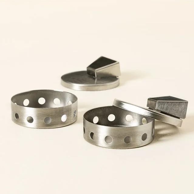 Steven Raichlen Signature Series Stainless Steel Smoking Pucks (Set of 2)