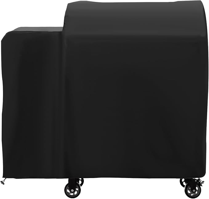 Grill Cover for Deck Boss 590 & RT-590 Wood Pellet Grill, Heavy Duty Waterproof UV Resistant Offset Smoker Cover for Rec Tec RT-590 Grill, Outdoor BBQ Cover