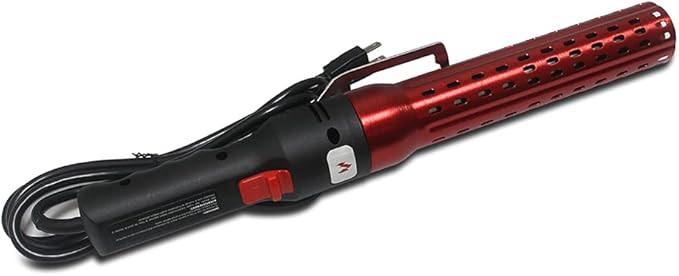 Grill Charcoal Lighter Fire Starter Wood Burning Fireplaces and Fire Pits Electric Chimney Charcoal Starter,BBQ Fire Starter Electric Charcoal Grill Lighter Igniter for Barbeque(Red)
