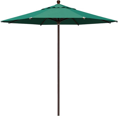 EliteShade USA 10-Year-Non-Fading 11Ft Market Umbrella Patio Outdoor Cylinder Auto Push-up Table Umbrella with Ventilation, Forest Green