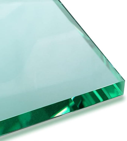 Tempered Glass Table Top 40 Inch Square Flat Edge Clear Surface 1/4 Inch Thick for Home Office or Outdoor Furniture by Fab Glass and Mirror