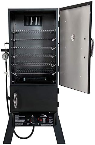 Masterbuilt Sportsman Elite 30 in. 1 Burners Propane Smoker Black 15400 BTU