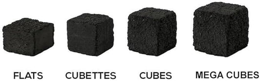 HookahJohn Titanium Hookah Coconut Coals,1.2 Kg Natural Hookah Charcoal,64ct (Mega Cubes)