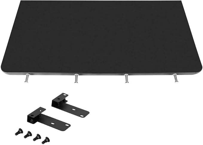 KEESHA BAC362 Folding Front Shelf for Traeger Pro 22, Pro 575, Ironwood 650, Century 22, Mesa 22, Eastwood 22 Pellet Grills, Heavy-Duty Grill Accessories Replacement for Food Prep and Storage, 25 x 12