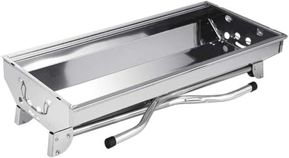 Charcoal Grills BBQ Grill Stainless Steel Small Portable Folding Charcoal BBQ Grill with Non-Slip Feet Large Charcoal Grill for Outdoor Camping Charcoal Grill Cooking