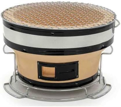 Japanese Clay Charcoal Grill - Portable Outdoor BBQ Oven for Authentic Korean Cuisine
