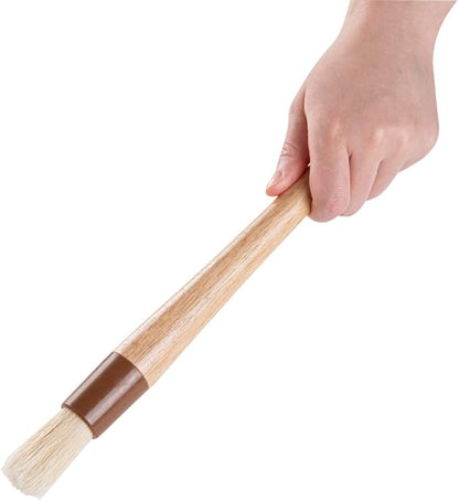 Restaurantware-Pastry Tek 1 Boar Bristles Pastry Brush, 11.8 Inches Buttering Tool â€“ Hardwood Handle, Built-In Hanging Hole, Wood Basting Applicator, Sturdy Ferrule, For Glazing And Basting