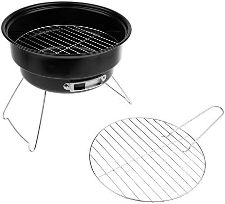 BBQ Grill, Portable Grill Smoker Folding Charcoal BBQ for Garden Outdoor Hiking 1-2 Persons