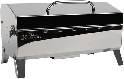 Camco 58131 Stow N' Go 160 Gas Grill with Thermometer and Igniter, White
