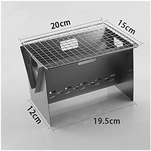 Outdoor Charcoal Grill Small Charcoal Grill Stainless Steel Outdoor Folding Portable Barbecue Grill Tools For Camping Picnic BBQ Grill Barbecue Grill