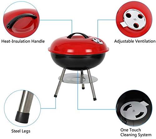 14 inches Portable BBQ Little Charcoal Grill Small grill, Best little BBQ at a great price