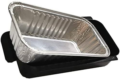 BBQ Future 20-Pack Aluminum Foil BBQ Grease Grill Drip Pans Replacement for Char-Broil 9328812P06, 7" L x3.5 W x1.5 D | Replacement for Char-Broil 9328812P06, 7" L x3.5 W x1.5 D