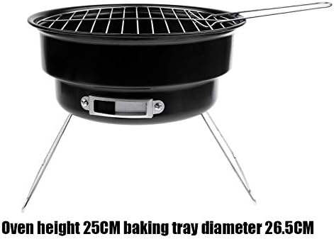 BBQ Grill, Portable Grill Smoker Folding Charcoal BBQ for Garden Outdoor Hiking 1-2 Persons