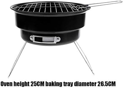 BBQ Grill, Portable Grill Smoker Folding Charcoal BBQ for Garden Outdoor Hiking 1-2 Persons