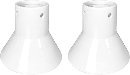 Ceramic Chicken Roaster Rack, Beer Can Chicken Holder Stand Vertical Poultry BBQ Cooking Accessories for Grill, Oven or Smoker, Set of 2 Pack