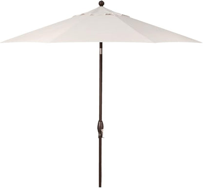 Treasure Garden Deluxe Auto-Tilt Octagon Market Umbrella, 9ft - Outdoor Patio, Deck, Pool, Backyard Stand Alone Umbrella - Heavy Duty w/Bronze Frame & Sunbrella Fabric (Canvas)
