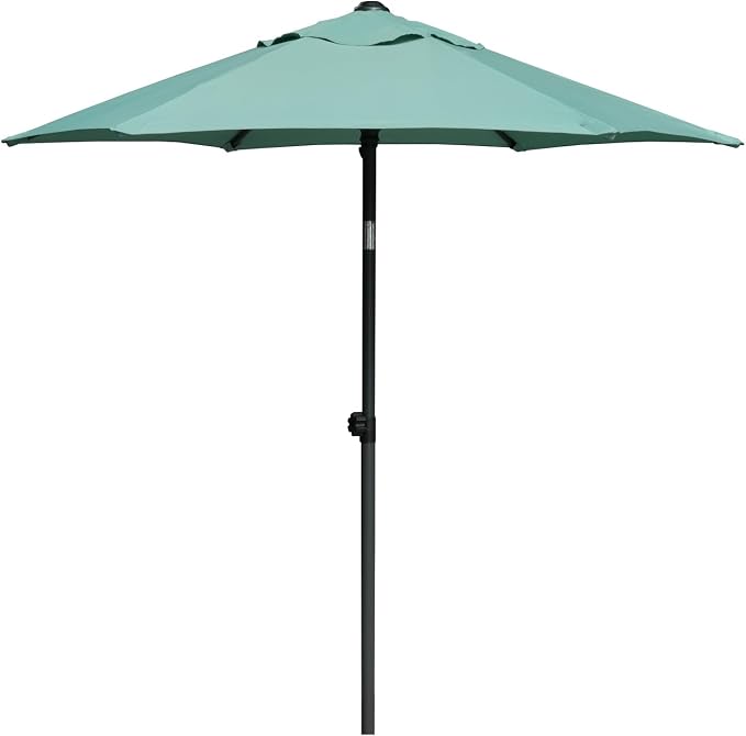AMMSUN 6FT Patio Umbrella, Outdoor Table Umbrella with Push Button Tilt | UPF50+ Sun Protection and Water-Resistant Fabric, Premium Steel Pole and Ribs, Height-Adjustable and Push-Button Tilt