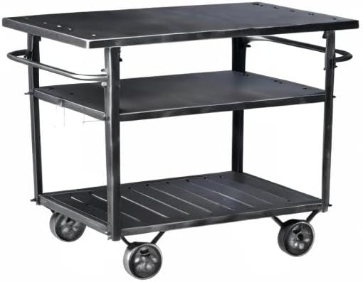Industrial 3 Tier Rolling Utility Storage Cart Wine Beverage, Metal Wine Rack with Wheels Kitchen Bar Dining Room Tea Wine, Serving Cart