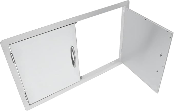 Stanbroil Outdoor Kitchen Stainless Steel Double Access Door, 36 Inches