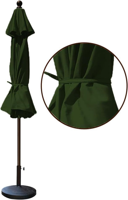 EliteShade USA 10-Year-Non-Fading 9Ft Market Patio Umbrella, UPF 50+ UV Protection Performance Sun Umbrella, Heavy Duty Commercial Grade Outdoor Table Umbrella with Crank & Tilt, Windproof Vented Top for Garden, Pool, Deck and Outdoor Playsets, Fern