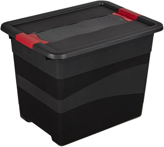 Keeeper Transport Box with Lid, PP, Graphite, 39.5 x 29.5 x 30 cm