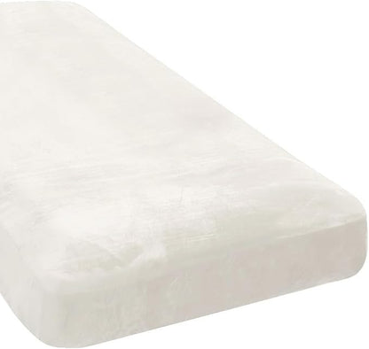 H.VERSAILTEX Velvet Stretch Individual Chaise Cover Sectional Couch Covers for L Shaped Sofa Both Left/Right Furniture Protector Seat Cushion Sofa Cover (1 Piece Chaise Cover, Porcelain White)