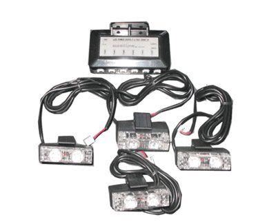 Clip On Mount LED Grille Light Kit 2898 RED