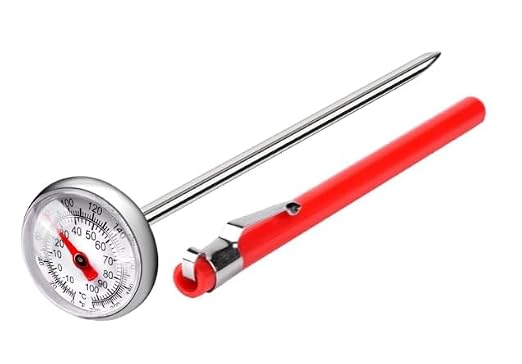 1 Set Silver Meat Thermometer for Grilling, Food Thermometer for Cooking, Milk, Kitchen Thermometer, Pocket Thermometers Food Temperature Probe