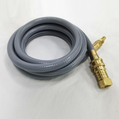 12ft Natural Gas Hose, 40,000+ BTU NG Adapter with Quick Connect for Fire Pit Burners