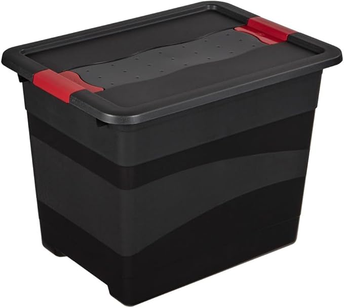 Keeeper Transport Box with Lid, PP, Graphite, 39.5 x 29.5 x 30 cm