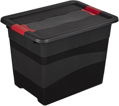 Keeeper Transport Box with Lid, PP, Graphite, 39.5 x 29.5 x 30 cm