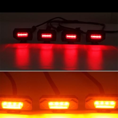 Suitable for 2020 Toyota Tacoma Trd Grille Lights(Yellow shell yellow light)